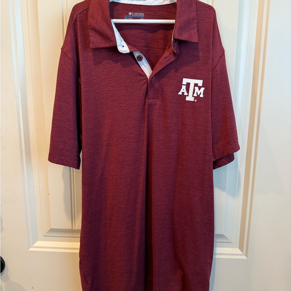 Columbia Burgundy Polo A&M